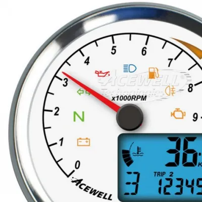 Image de ACEWELL Analog DZM 15000rpm Digital Tacho