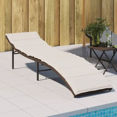 Image de Transat en polyrotin avec dossier réglable et coussin