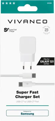Produktbild von Super Fast Charger 25W, Schnellladeset für Samsung (62399)