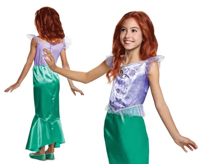 Zdjęcie produktu dla Kostium Ariel  Klasyczny Styl dla Małej Syrenki na Magiczne Przyjęcia