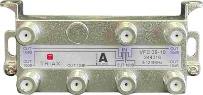 Produktbild von TRIAX 6-fach Verteiler, 1,2 GHz, 10 dB, 1 Stk.