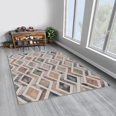 Produktbild von Conceptum Hypnose, Woopamuk393, Teppich (120 x 180), 70 % BAUMWOLLE / 30 % POLYESTER, Mehrfarbig, 120 x 180 cm