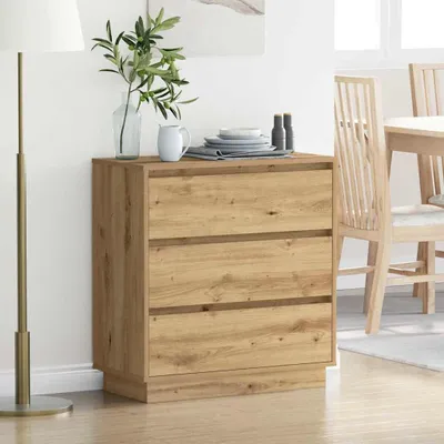 Obrázok produktu pre vidaXL Nočný stolík Artisan dub 71 x 34,5 x 75 cm Materiál na báze dreva