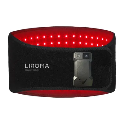 Obrázek produktu pro LIROMA® SHIELD bezdrátový zádový pás s červeným světlem – pás pro terapii červeným světlem, 105 tříčipových LED, 630/660/830/850 nm, 6 000 mAh