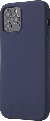 Produktbild von Mobigear Rubber Touch iPhone 12 Mini Silikon Hülle Backcover - Dunkelblau