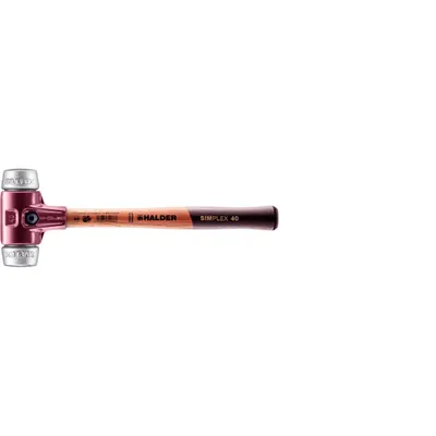 Immagine prodotto di Mazza Halder soft-face Simplex totale l.330mm testa d.40mm metallo duro e morbido argento - 3009040