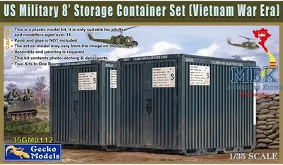 Produktbild von Gecko Models 35GM0112 US Military 8' Storage Container Set (Vietnam War)