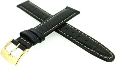 Produktbild von Festina | Uhrenarmband 16mm Leder schwarz Krokoprägung | F16453/1
