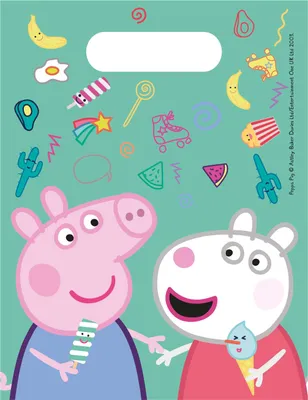 Produktbild von Procos 15214 Peppa Wutz Mitgebsel, Cartoon, Multi, 6 count (Pack of 1)