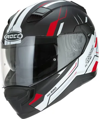 Produktbild von Rocc 891 Helm, schwarz matt/rot, L (59/60)