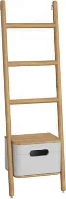 Immagine prodotto di Portasciugamani verticale grigio chiaro per il bagno, con cassetto, colore opaco | 66161