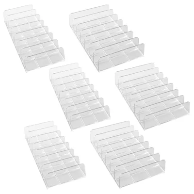 Productafbeelding van Omgoods - Set van 6 transparante oogschaduw organizers met 7 compartimenten