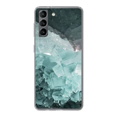 Produktbild von MuchoWow® Handyhülle Schutzhülle Hülle für Samsung Galaxy S21 Naturstein - Kristalle - Luxus Silikon Softcase Handy Hülle - Softcase