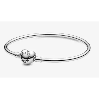 Produktbild von Pandora Moments Herzverschluss Armreif 596268 Damenarmband, Ringgröße:55 / 7 / M