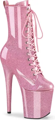 Produktbild von FLAMINGO-1040GP Damen Booties von Pleaser, Rosa  , EU 43, US 13