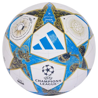 Obrázek produktu pro Adidas - Fotbalový míč "UCL", kolekce SX160 (4) (Bílá/Modrá/Zlatá)