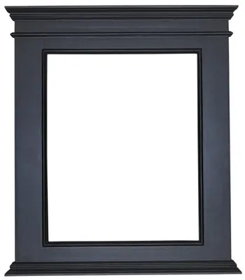 Produktbild von Casa Padrino Landhausstil Spiegelrahmen Schwarz 94 x 8 x H. 108 cm - Landhausstil Möbel