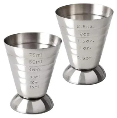 Produktbild von Cocktail-Jigger Set - 2,5 oz Edelstahl Messbecher - CP031914