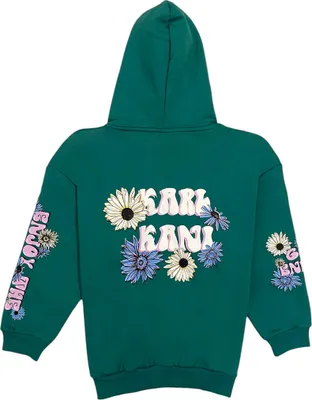 Produktbild von Karl Kani Damen Hoodie Retro Long Fit Flower green XS