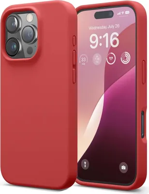 Immagine prodotto di Custodia per Apple iPhone 16 Pro custodia del telefono cellulare custodia di protezione del telefono cellulare copertura in silicone custodia del telefono cellulare, rosso