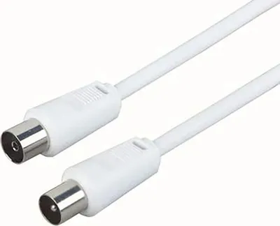 Imagen del producto de Schwaiger KVK215 052, 1,5 metros, cumple con las normas IEC169-2, IEC169-2, color blanco