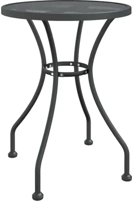 Zdjęcie produktu dla Stół ogrodowy, Ø60x72 cm, antracytowy, metalowa siatka