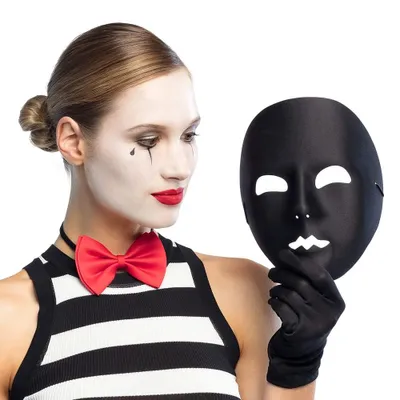 Immagine prodotto di Maschera viso pantomima nera