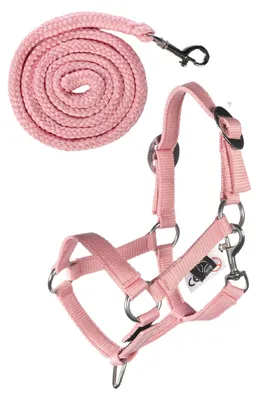 Immagine prodotto di HKM Kids Halfter und Strick Hobby Horsing Basic Rosa