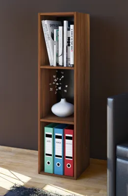 Produktbild von VCM Holzregal stehend | platzsparendes Regal | Maße: H. 107 x B. 34 x T. 30 cm | Elegantes Regal stehend | Aufbewahrungsregal | Bücherregal - Mendas