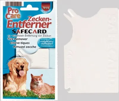 Zdjęcie produktu dla Przyrząd do usuwania kleszczy Safecard 8 × 5 cm biały