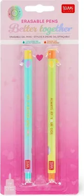 Produktbild von LEGAMI 2er Set löschbare Gelstifte - BETTER TOGETHER - Erasable Pen