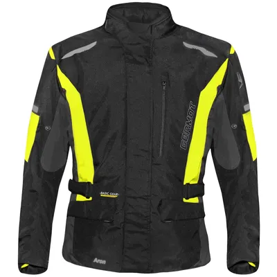 Produktbild von Germot Herren Motorradjacke Aron , Schwarz Gelb, 4XL