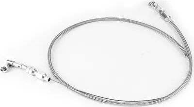Imagen del producto de Cable de acelerador universal de 91 cm (36 pulgadas) de longitud, compatible con motores CHEVY/FORD 350/302 SBC. Fabricado con acero inoxidable trenzado