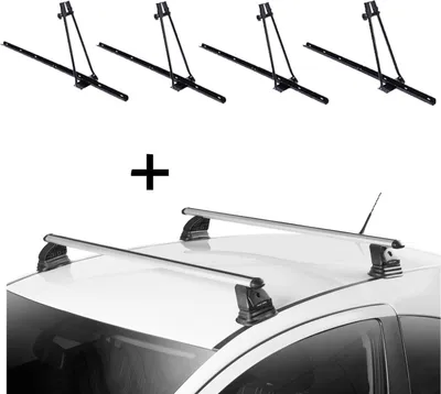 Produktbild von 4x Fahrradträger ORION + Dachträger VDP EVO ALU kompatibel mit für Kia Cee'd (CD) 5 Türer ab 2018