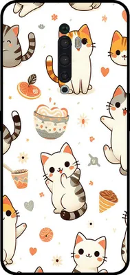 Produktbild von Smartphonica Telefon Fall geeignet für Oppo Reno2 Z mit Katze drucken - TPU zurück Abdeckung Fall Katze Design