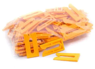 Produktbild von 100 Stück Abstandshalter, 1-5 mm gelb
