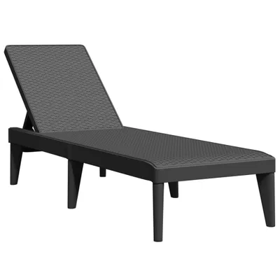 Obrázek produktu pro Lehátko antracitové 186 x 60 x 29 cm PP