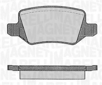 Produktbild von MAGNETI MARELLI Bremsbeläge Satz Hinten Bremsklötze passend für MERCEDES-BENZ A-Klasse (W169) 363916060308