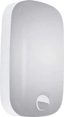 Produktbild von Wandlampe außen LED Bewegungsmelder mit Schalter 19,5 cm hoch IP54 Weiß eckig Modern Wandleuchte