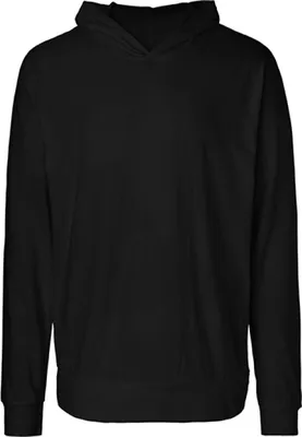 Produktbild von Neutral O62101 | Herren Jersey Hoodie / 100% Fairtrade Baumwolle - Farbe: Black - Größe: S