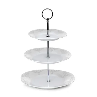 Obrázek produktu pro Stojan na cukroví porcelánový BAROCCO, 3patrový