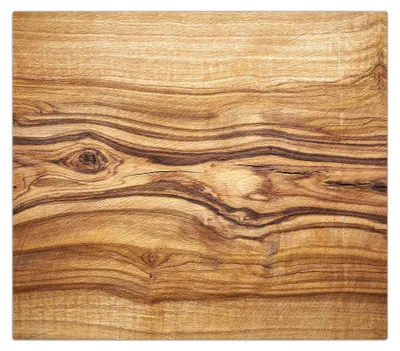 Produktbild von Spritzschutz Herdabdeckplatte Schneidebrett aus Glas Holzstruktur 1-Teilig (60x52cm)