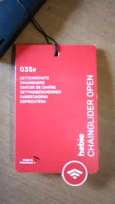 Produktbild von Hebie Kettenschutz Chainglider Open Plus 38 Zähne schwarz
