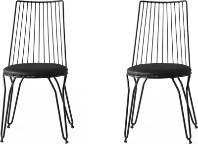 Image de Skye Decor, Ada- Ada 282NMB, noir, chaises de bureau, 84x44x44 cm, structure : 100 % métal