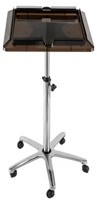 Obrázek produktu pro Držák na vlasové doplňky, výškově nastavitelný, mobilní design, stříbrná a černá barva