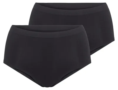 Produktbild von sloggi Damen Maxislip Blue GO Sense 2-Pack black - Größe S