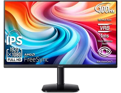 Obrázok produktu pre Acer KA2 KA242YE0bi, 60,5 cm (23.8"), 1920 x 1080 px, Full HD, LCD, 4 ms, Čierna