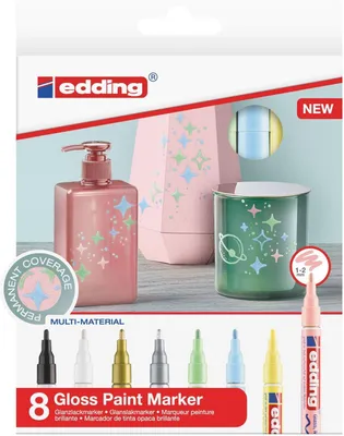 Obrázek produktu pro edding 751 lesklý popisovač v různých pastelových barvách (krabice po 8 kusech)