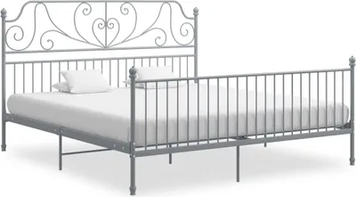 Obrázok produktu pre vidaXL Posteľný rošt Grey Metal 200x200 cm