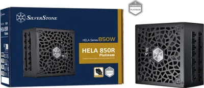 Zdjęcie produktu dla Silverstone HELA 850R Platinum, 850 W, 90 -264 V, 47 - 63 Hz, Aktywne, 120 W, 849,6 W